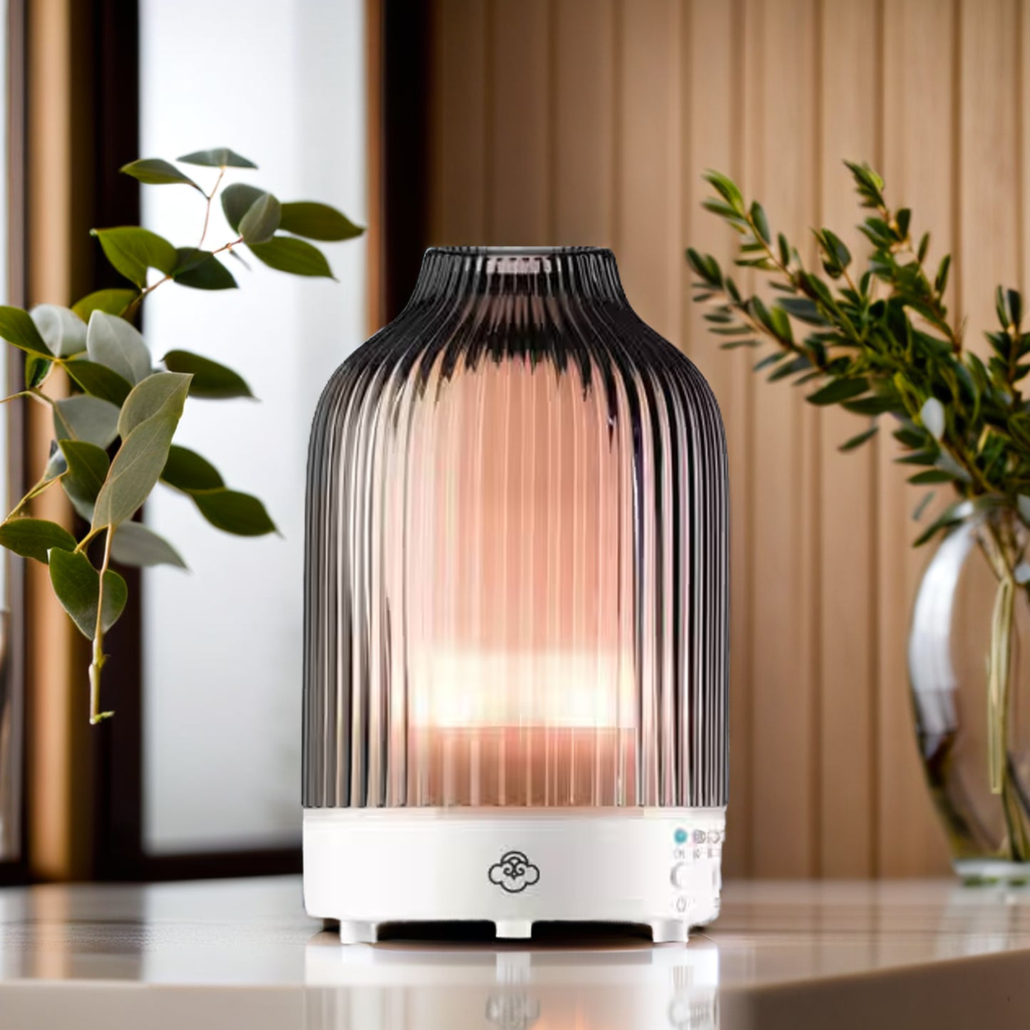 Fountain Oil Diffuser – Ultrasonic Cool Mist with LED