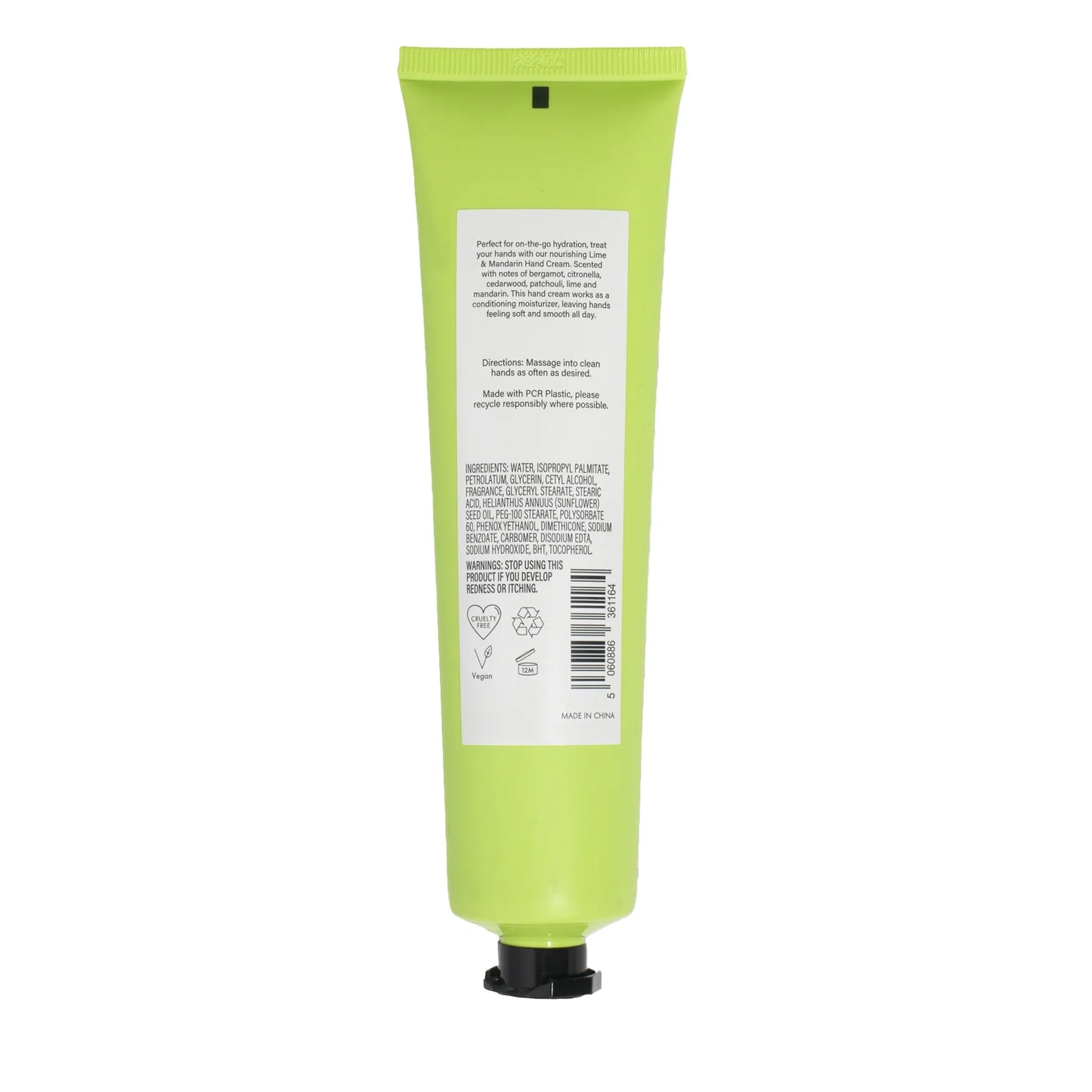 (2 Pack) BEAUTYSPACE Lime and Mandarin Hand Cream, 3.3Oz
