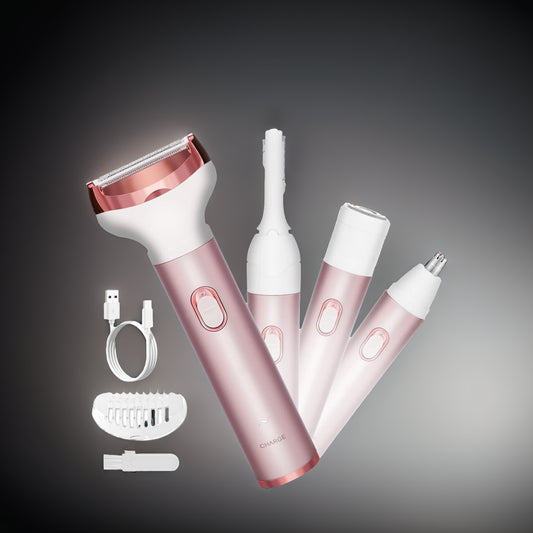 4-in-1 Electric Lady Shaver – Cordless, Wet & Dry Razor