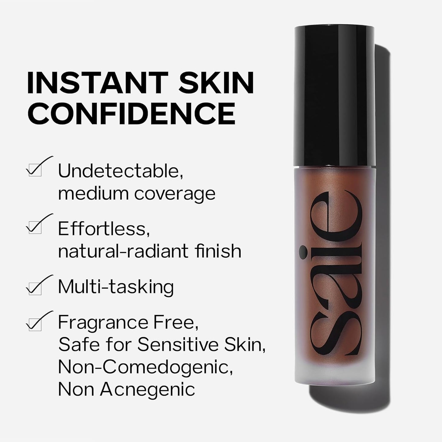Slip Tint Radiant Cream Concealer & All-Over Face Makeup - Concealer for Dark Circles, Redness & Blemishes - Lightweight Makeup Made with Hydrating Hyaluronic Acid - Shade 1 (0.17 Oz)